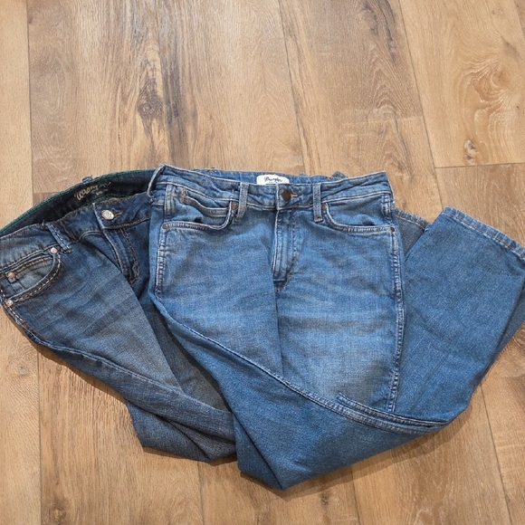 Wrangler Blue Denim Jeans - Picture 2 of 5